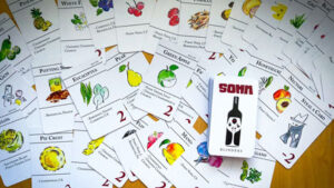 Image of the different types of cards in SOMM Blinders Game